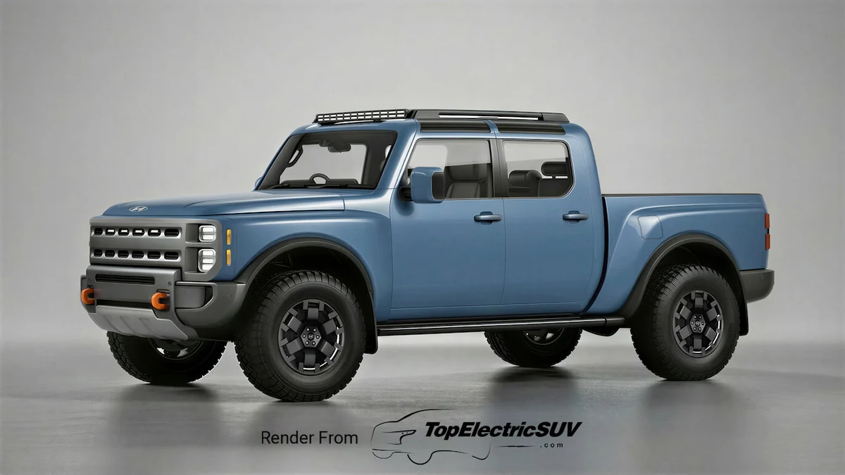 Hyundai Boulder Temelli Menzil Artırıcılı Pikap İllüstrasyonu