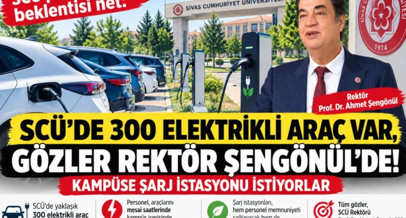 SCÜ’de 300 Elektrikli Araç Var: Gözler Rektör Şengönül’de!