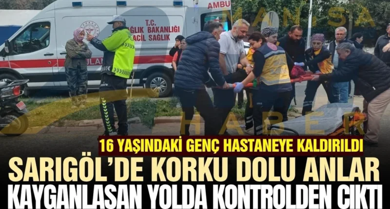 Sarıgöl Elektrikli Motosiklet Kazası Olay Yeri