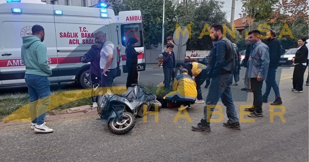 Sarıgöl Elektrikli Motosiklet Kazası Sağlık ve Polis Ekipleri