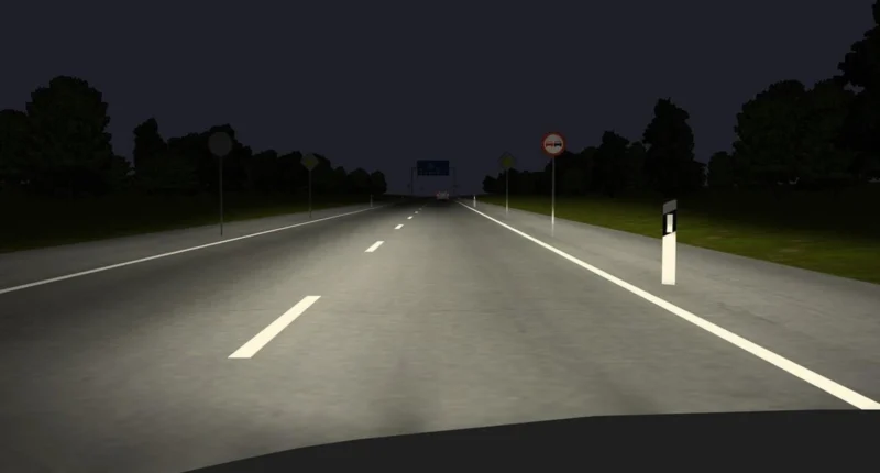 Gece sürüşünde karşıdan gelen araç farlarının göz kamaşması ve akıllı far teknolojileri